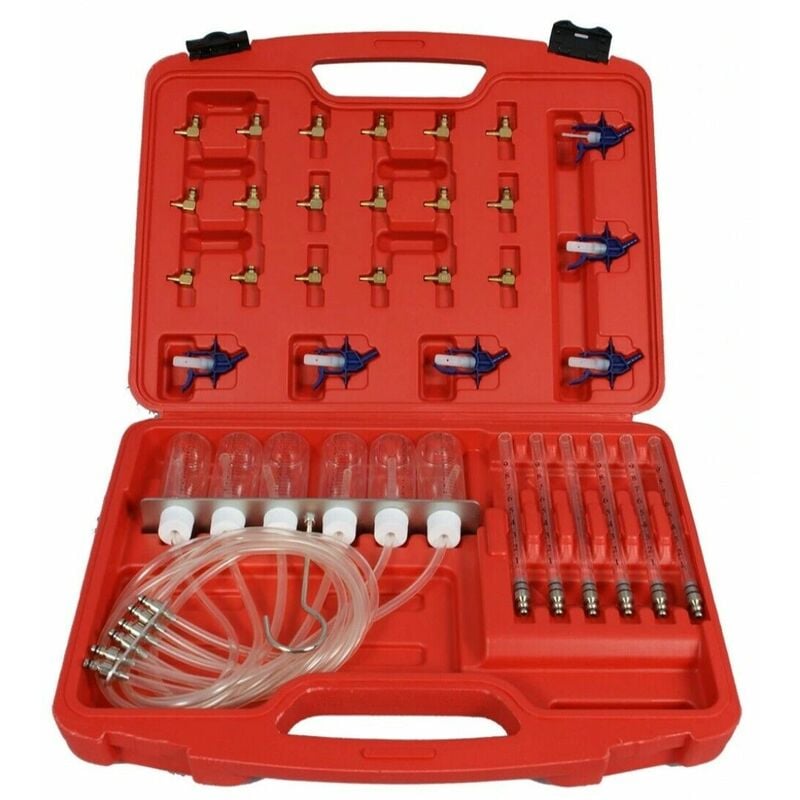foto del prodotto kit tester controllo prova iniettori motore diesel iniettore adattatori ca hd157