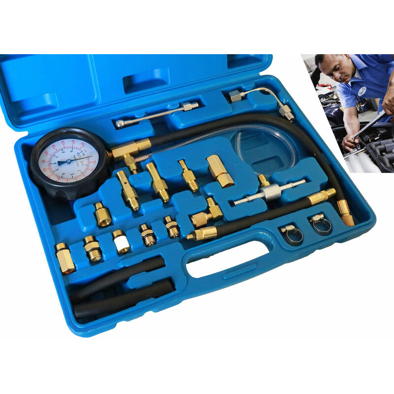 foto del prodotto kit tester pressione di compressione per motore misuratore iniezione auto