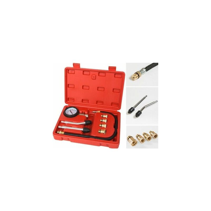 foto del prodotto kit tester pressione di compressione per motore misuratore pistone cilindri auto