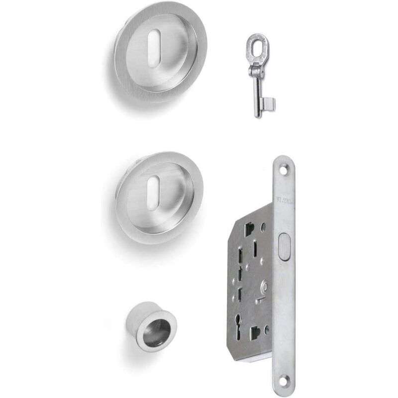 foto del prodotto kit tondo zama porte scorr. chiave cromo