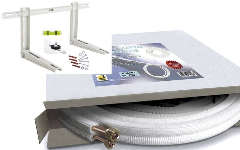 foto del prodotto kit tubi rame climatizzatore 1 4 3 8 3 mt raccordi staffa tubo condensa condizionatore