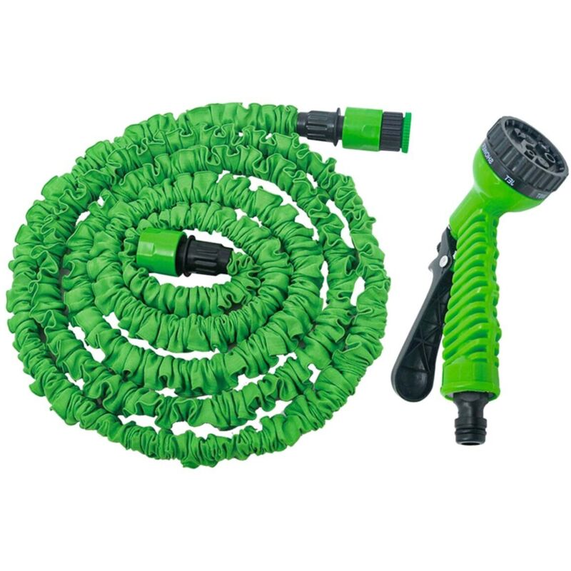 foto del prodotto kit tubo per irrigazione estensibile pistola 15mt giardinaggio 1105736 valex