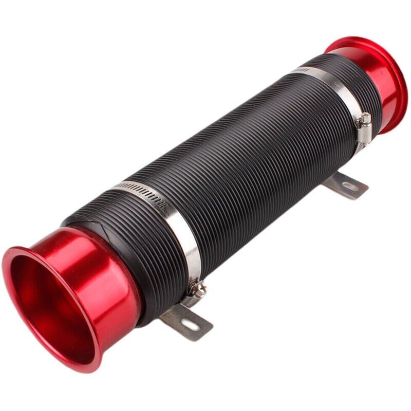 foto del prodotto kit tubo telescopico universale per ingresso aria fredda flessibile con 3 parti per auto