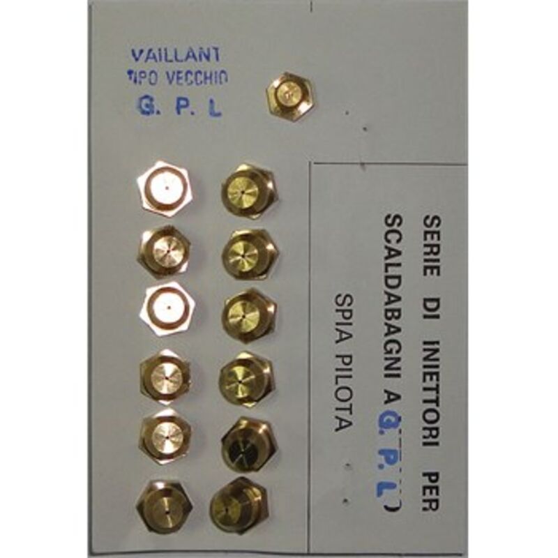 foto del prodotto kit ugelli scaldabagni gas vaillant tipo vecchio passo 10lt per gas gpl