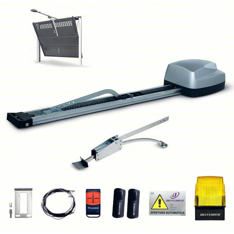 foto del prodotto kit uniko 100kg 24v access porta basculante contrappesi garage box automazione