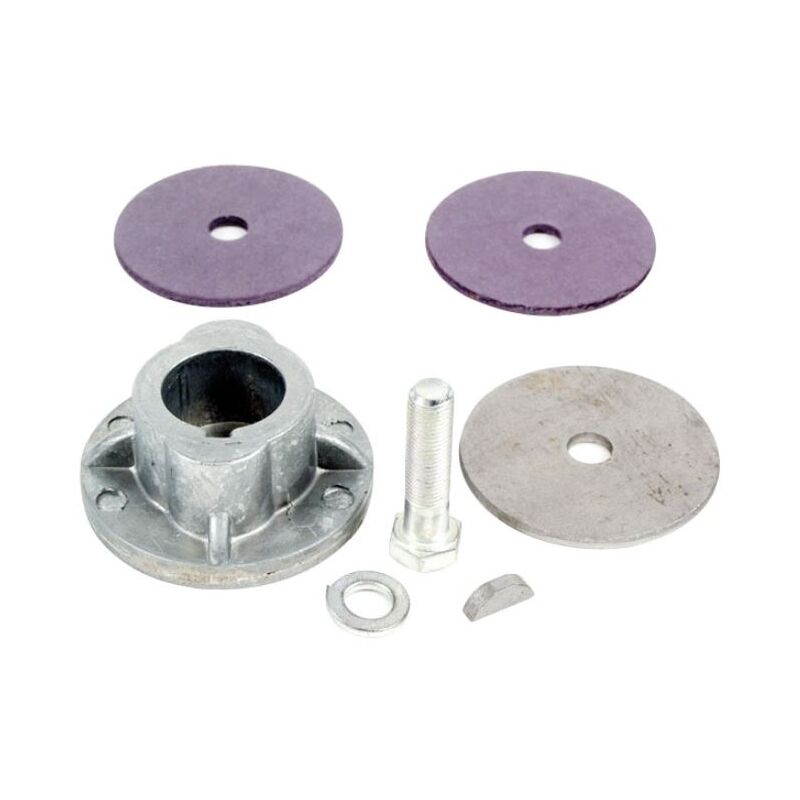 foto del prodotto kit univesale mozzo lama dico frizione vite e chiavetta rasaerba 25.40 mm
