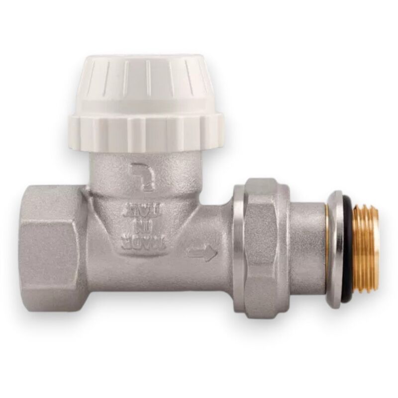 foto del prodotto kit valvole termostatiche ad angolo con comando ad olio attacco f per tubo in ferro largo 9,6 cm lungo 13,2 cm