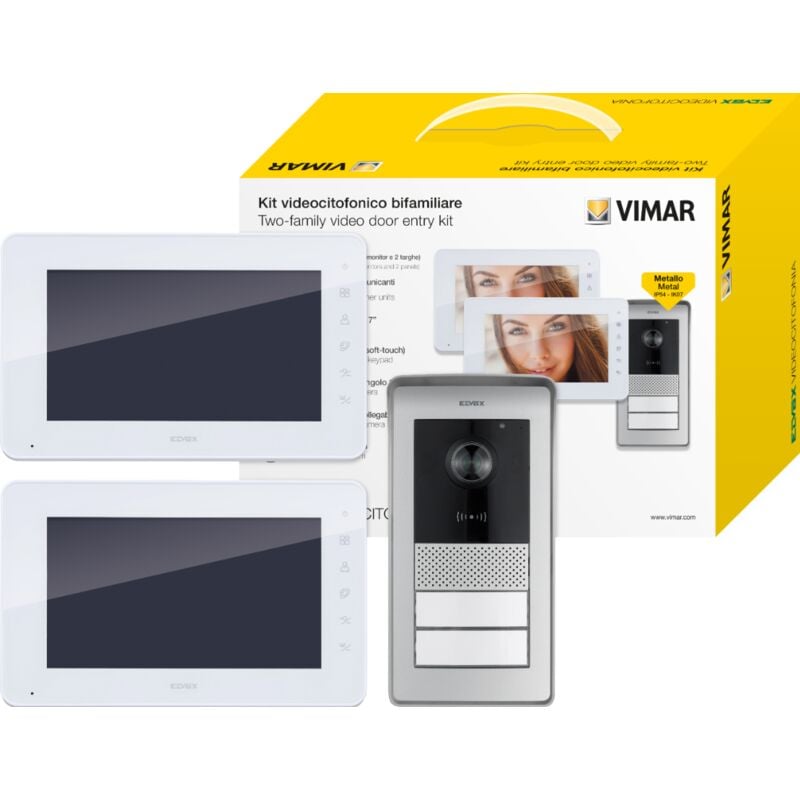 foto del prodotto kit videocitofonico vimar elvox monitor alimentatore posto esterno distributore bus k42931