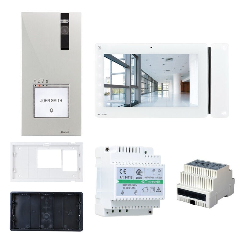 foto del prodotto kit videocitofono comelit quadra monofamiliare wi fi vip ip 8561x