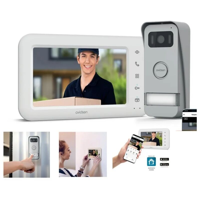 foto del prodotto kit videocitofono connesso senza filo elia avidsen 112302