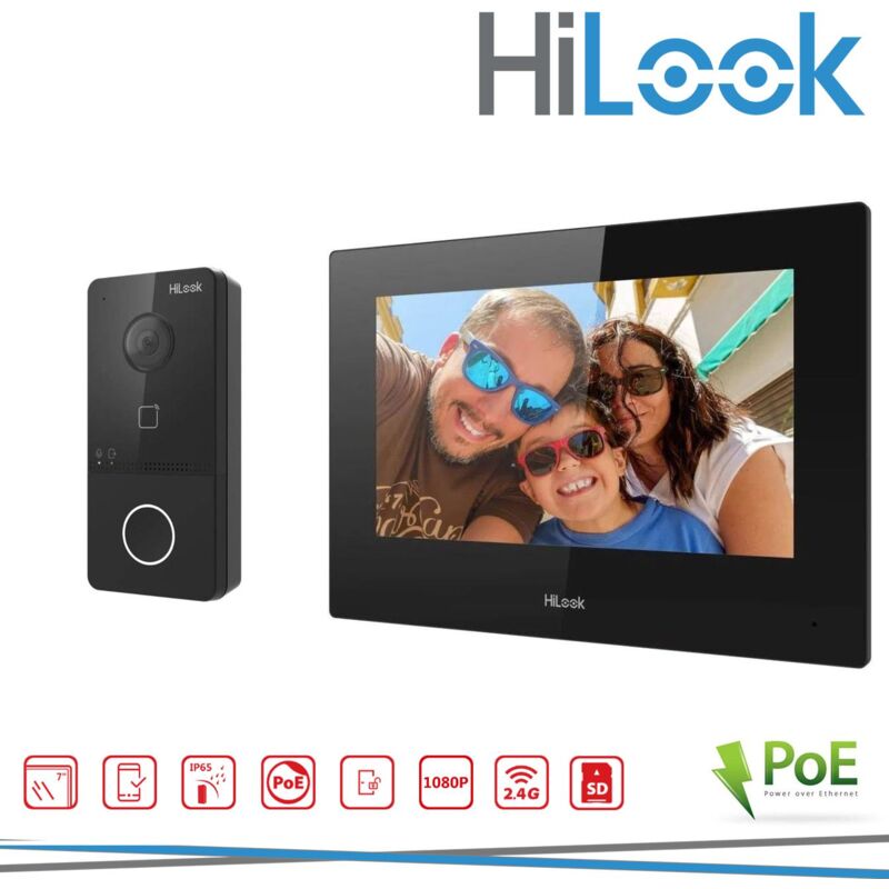 foto del prodotto kit videocitofono ip poe con schermo touch 7 ip65