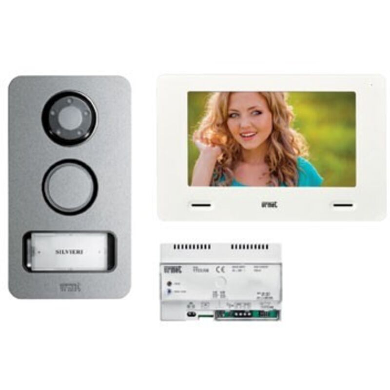 foto del prodotto kit videocitofono monofaliare rinvio chiam. fwd mininote urmet cod. 1722 858 