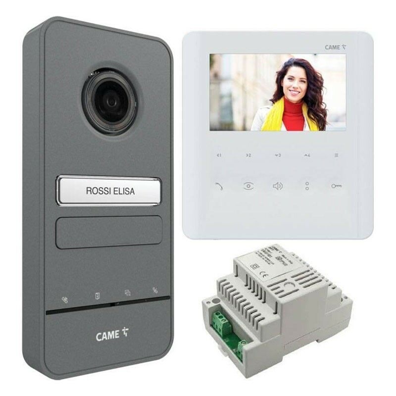 foto del prodotto kit videocitofono monofamiliare posto interno display lcd 5 plx v posto esterno lhs v 01 alimentatore bpt 8k40cf 021
