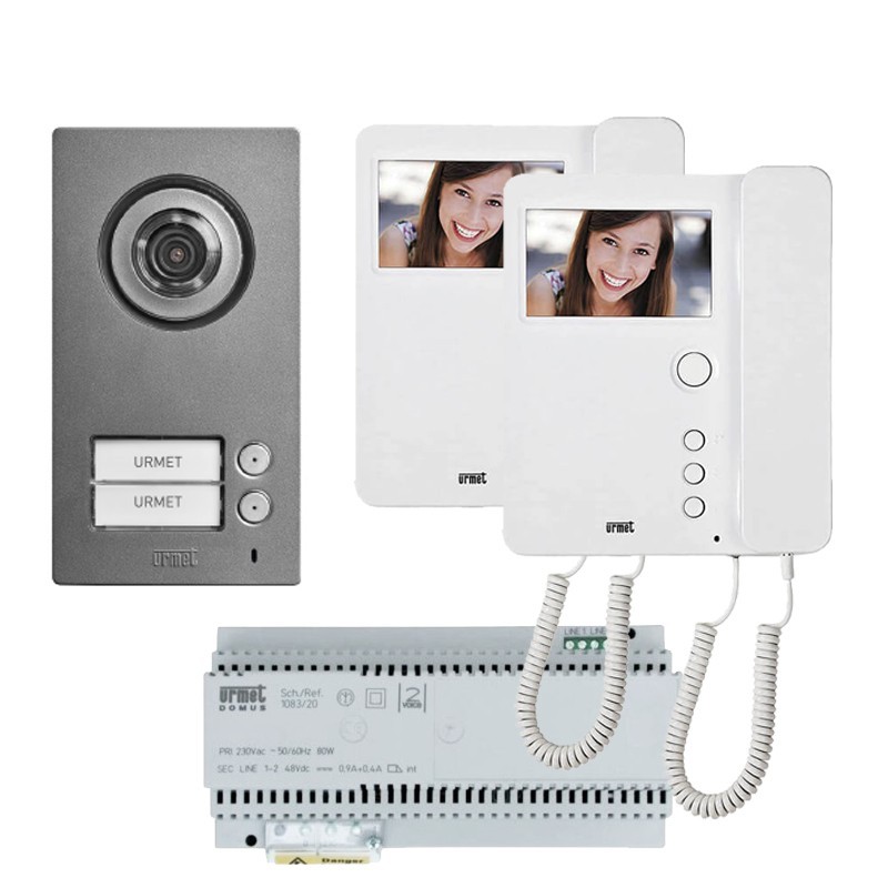 foto del prodotto kit videocitofono urmet bif con mikra 2 e monitor a cornetta mìro 1784 762