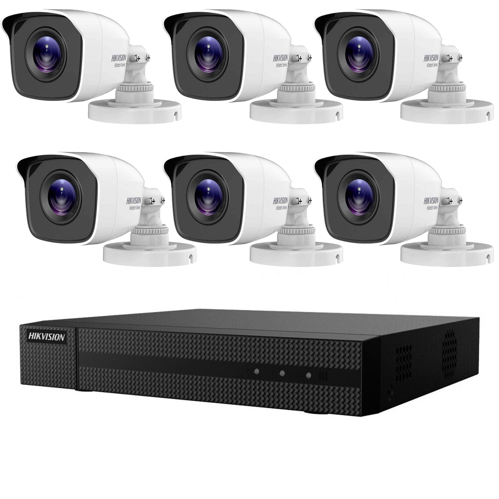 foto del prodotto kit videosorveglianza ahd 5 mpx 6 telecamere hikvision