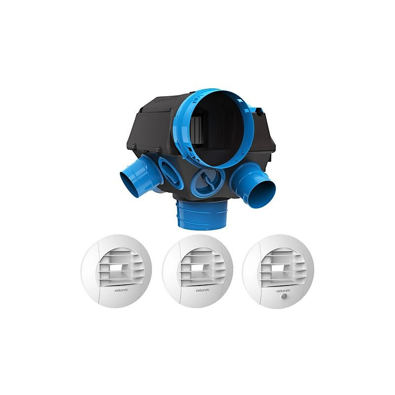 foto del prodotto kit vmc sf hygrocosy hygror glable 6 sanitari 3 bocchette atlantic 412292