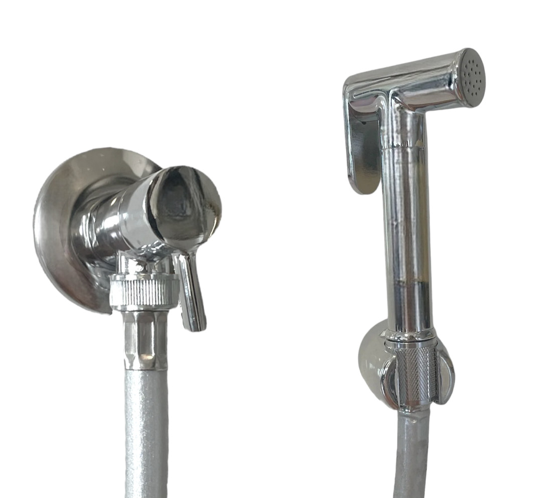 foto del prodotto kit wc bidet con doccetta completo in ottone