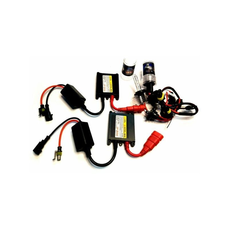 foto del prodotto kit xenon xeno h1 h3 h4 h7 h11 6000 8000k fari modello slim auto moto camion h11 6000k