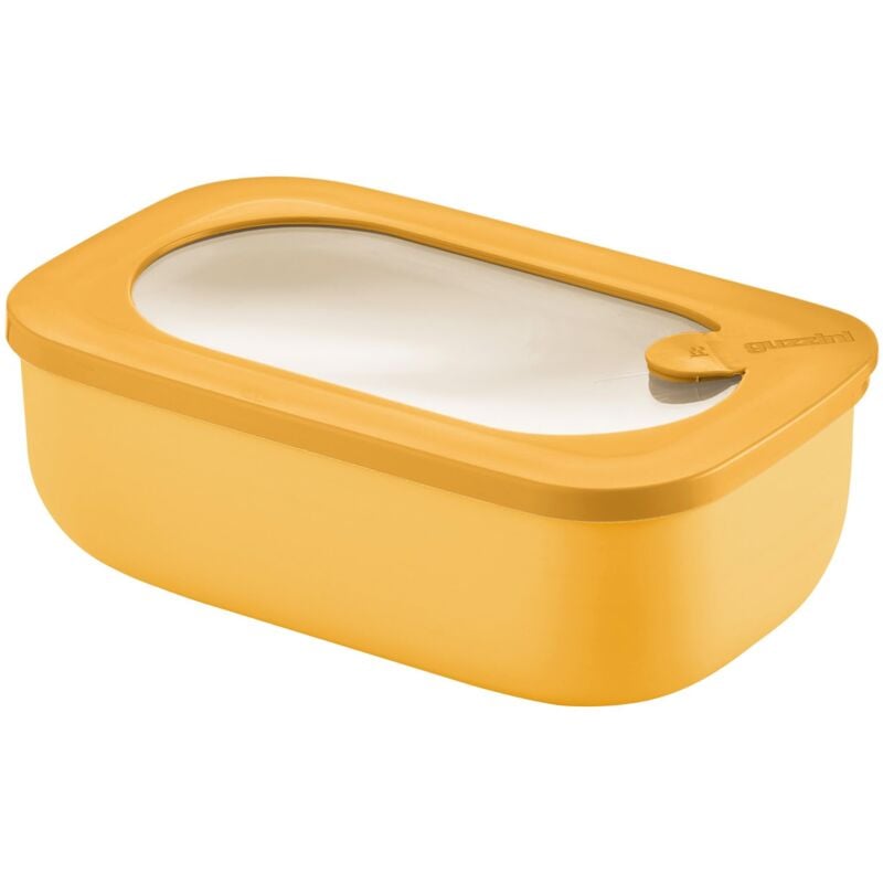 foto del prodotto kitchen active design, store more bio, contenitore ermetico rettangolare per frigo freezer microonde giallo mango, 20 x12 x h7cm 900 ml 171001236