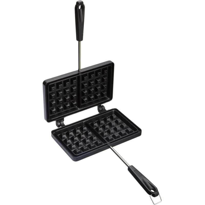 foto del prodotto kitchen craft kitchencraft ferro per cialde con rivestimento antiaderente, ferro per cialde da cucina, semplice e conveniente, nero