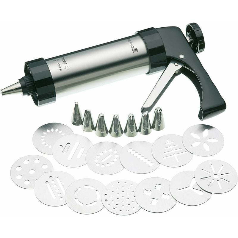 foto del prodotto kitchen craft kitchencraft masterclass set per la preparazione di biscotti e torte of frosting of cakes, 22 pezzi