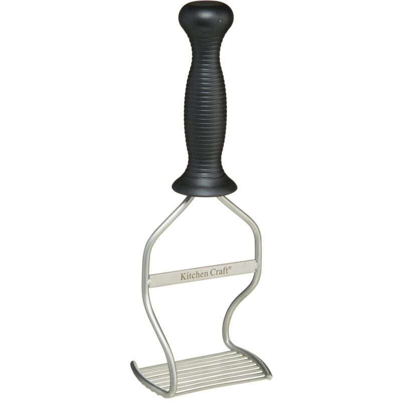 foto del prodotto kitchen craft kitchencraft schiacciapatate ergonomico in acciaio inox, 27 cm 10,5, nero 