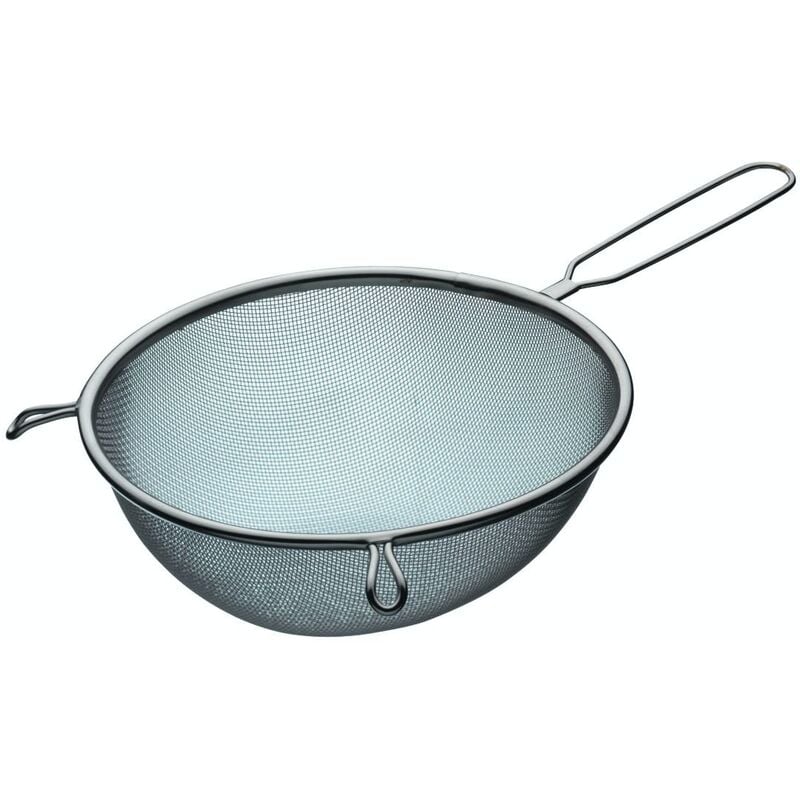 foto del prodotto kitchen craft - kitchencraft setaccio grande da 20 cm, in acciaio inox, ideale per cuocere e cucinare, accessorio da cucina essenziale, argento