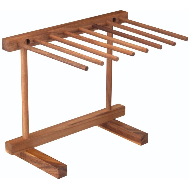 foto del prodotto kitchen craft - kitchencraft world of flavours, stendipasta pieghevole in confezione regalo, in legno, 36 x 30 x 23,5 cm, marrone