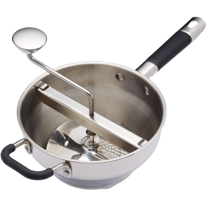 foto del prodotto kitchen craft kitchencraftmasterclass schiacciapatate elettrico rotante per uso intensivo e purea, metallo, 43,5 x 21 x 19,5 cm