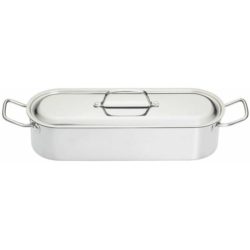 foto del prodotto kitchen craft poacher18 clearview pentola per pesce in camicia in acciaio inox 46 cm 