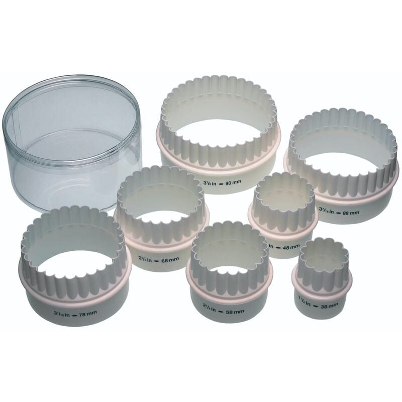 foto del prodotto kitchen craft - stampi per biscotti con doppio bordo (plastica, 7 pezzi)