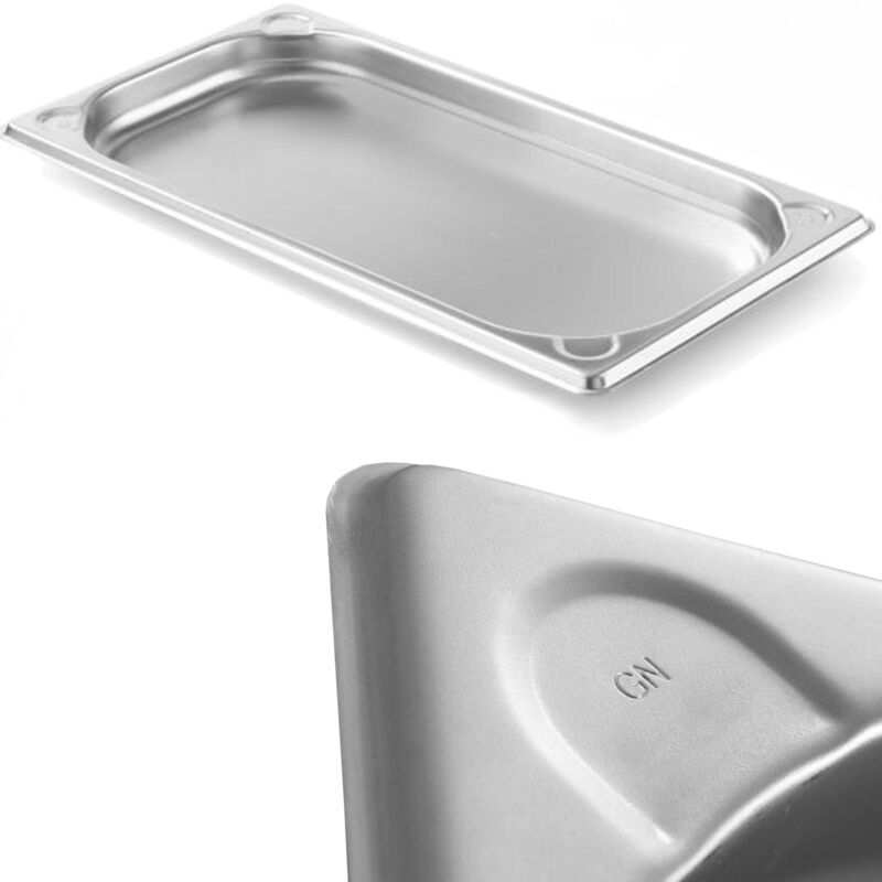 foto del prodotto kitchen line contenitore in acciaio 1 3, altezza 40 mm hendi 806418