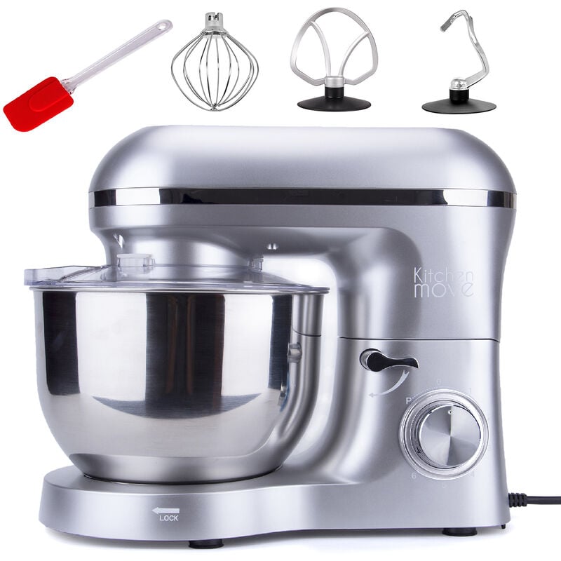 foto del prodotto kitchen move robot pasticceria multifunzione 5,5l 1500w grigio bat 1518 n