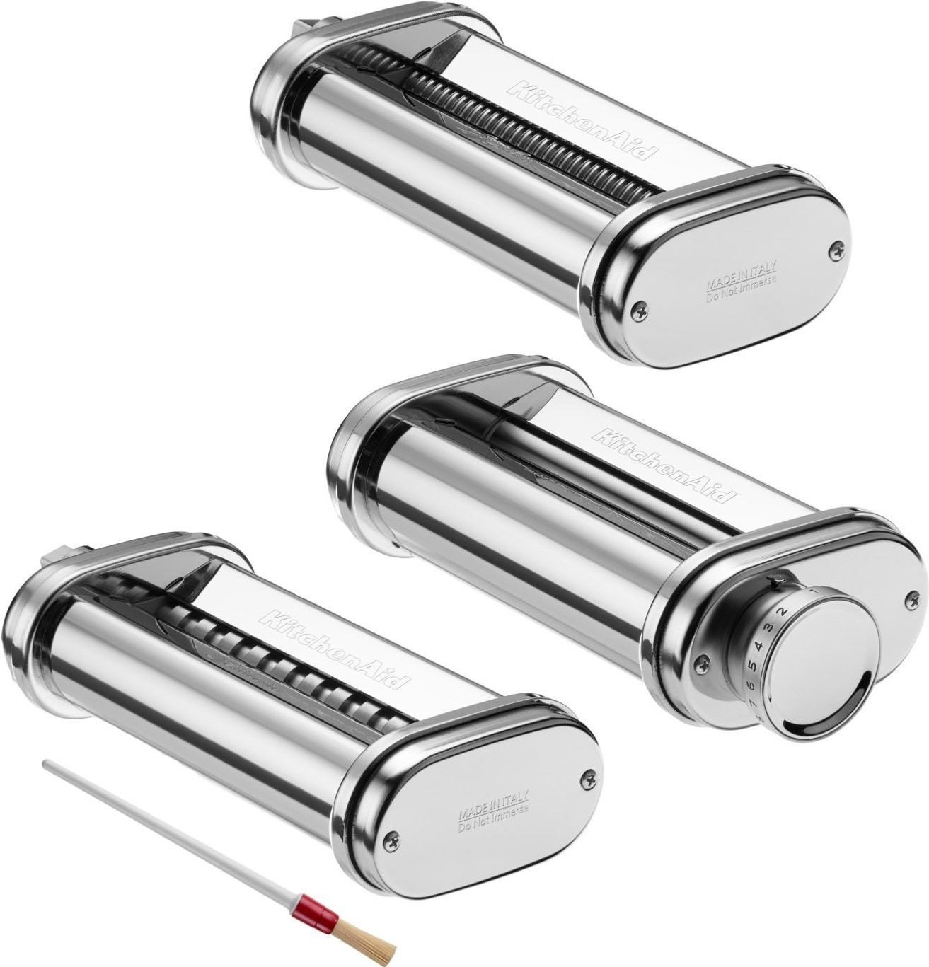 foto del prodotto kitchenaid 5ksmpra set 3 pezzi tagliapasta e sfogliatrice per planetarie