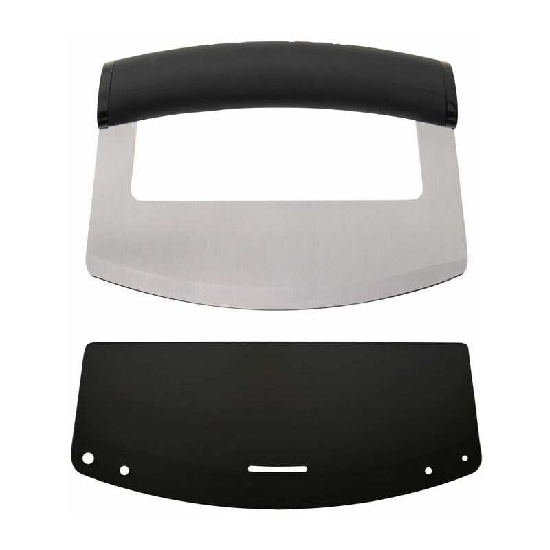 foto del prodotto kitchenaid mezzaluna coltello con lama curva di acciaio inossidabile, 15 cm, nero, in cartone