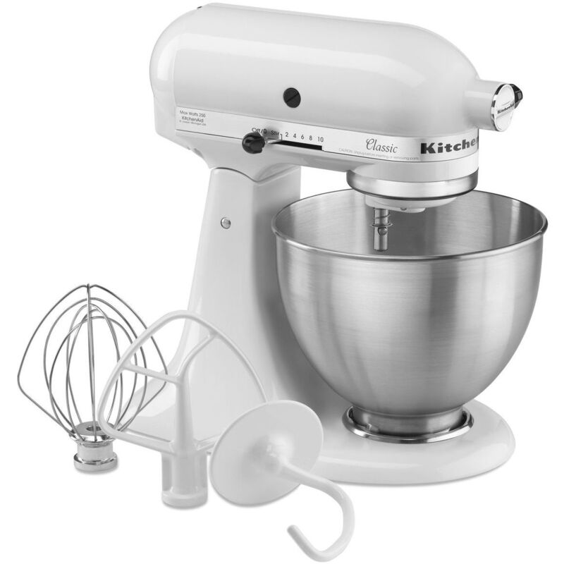 foto del prodotto kitchenaid planetaria con testa reclinabile 4,3 liltri classic bianco