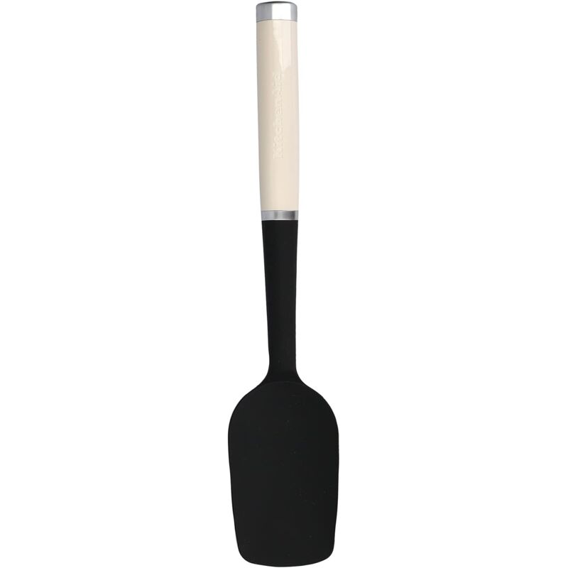 foto del prodotto kitchenaid spatola a cucchiaio con testa in silicone color crema
