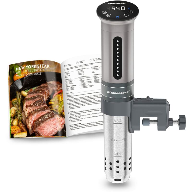 foto del prodotto kitchenboss sous vide roner cucina bassa temperatura 1100w immersione impermeabile ipx7 circolatori controllo della temperatura di precisione