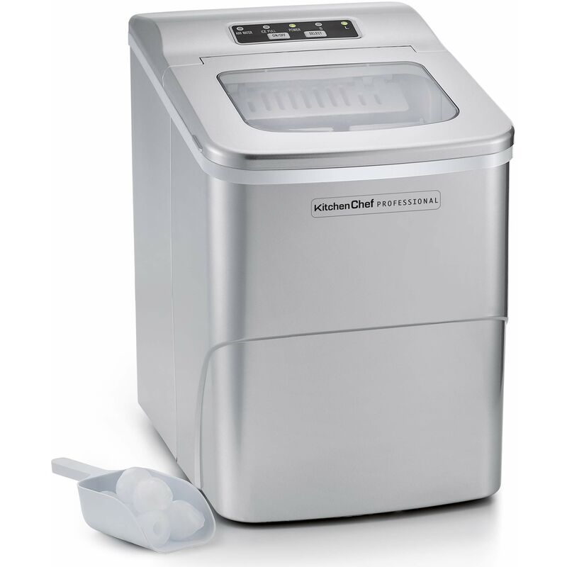 foto del prodotto kitchenchef fabbricatore di ghiaccio 80w 10 12kg 24h ksice9 kitchen chef