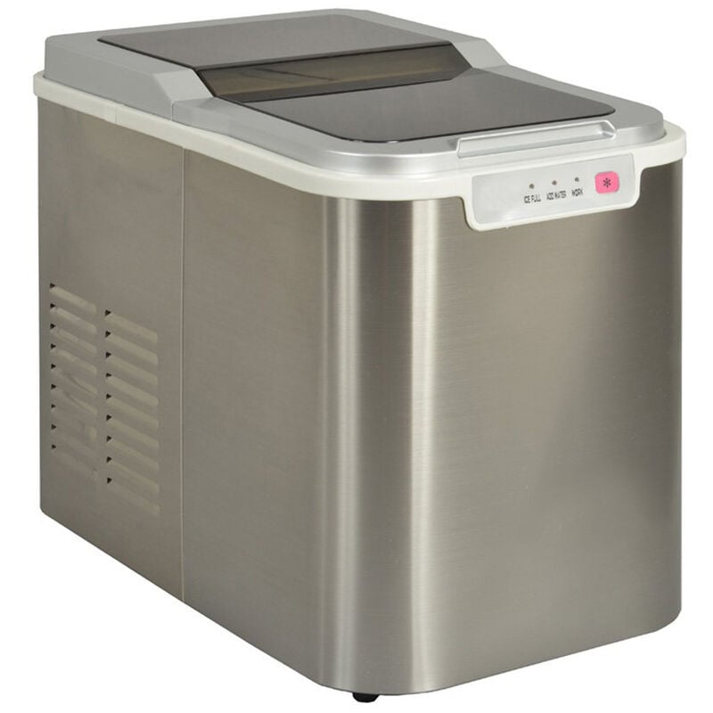 foto del prodotto kitchenchef produttore di ghiaccio da 140w 12kg 24h con pulizia automatica dell acciaio inossidabile yt e 005b1 kitchen chef