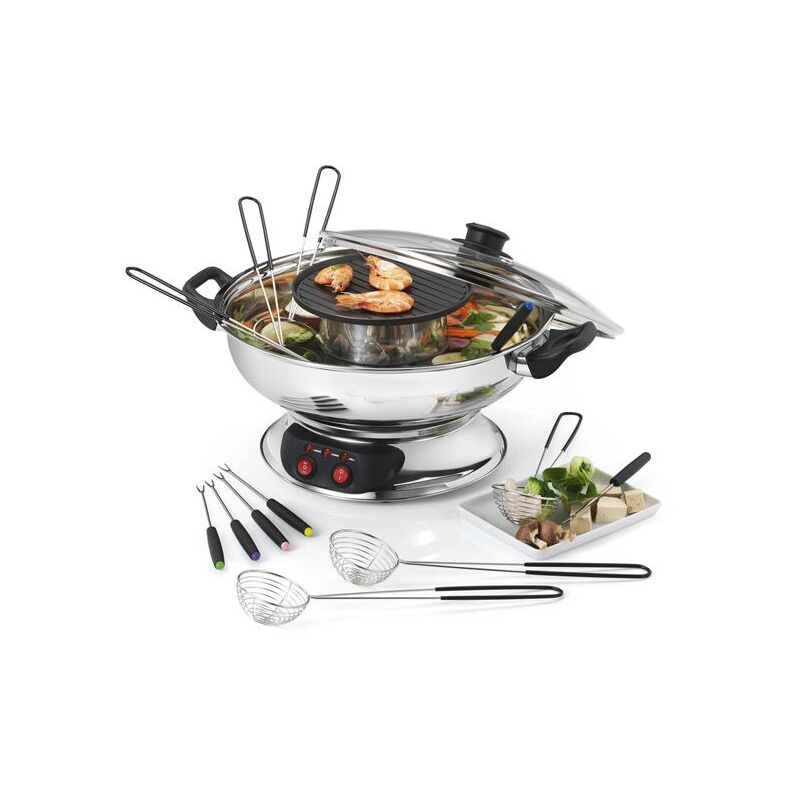 foto del prodotto kitchenchef set fonduta 1950w 6 forchette kcpfondasia kitchen chef