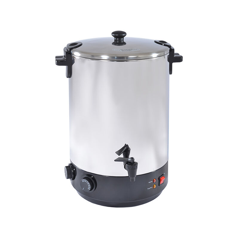 foto del prodotto kitchenchef sterilizzatore elettrico in acciaio inox con rubinetto e timer 28l 2500w zj 280td kitchen chef