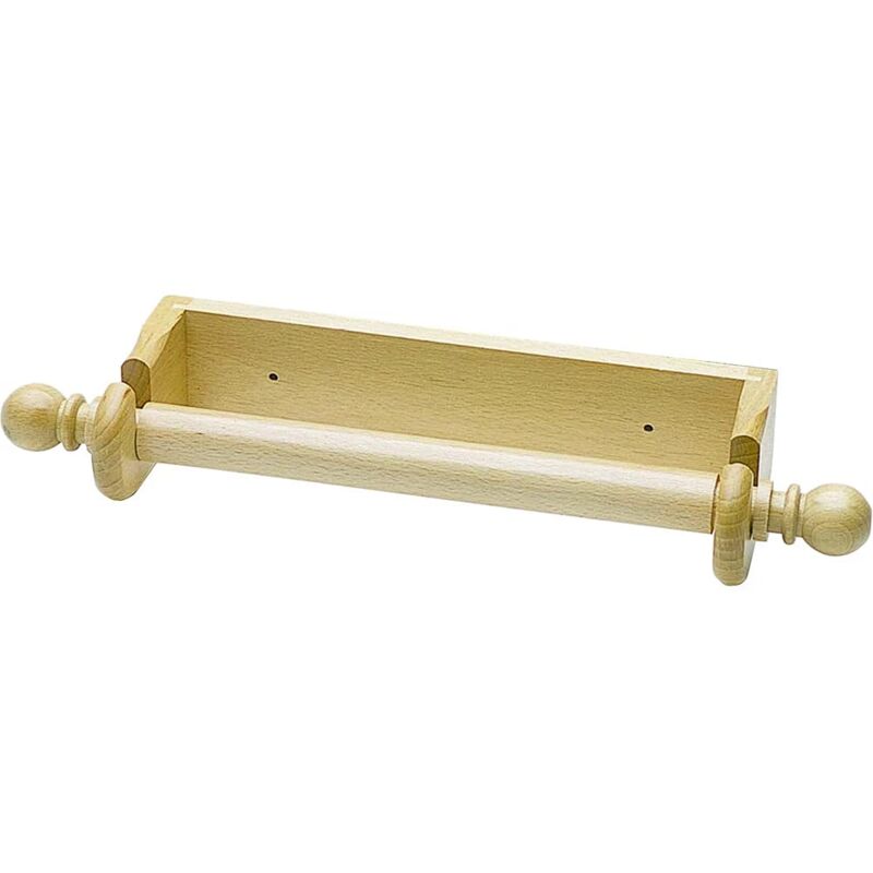 foto del prodotto kitchencraft porta rotolo di carta of wall of wood, 29 x 11 cm