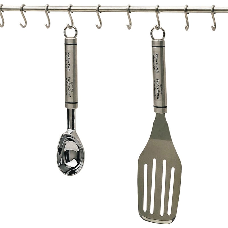 foto del prodotto kitchencraft portautensili in acciaio inox con 12 ganci, 52 cm 20,5 