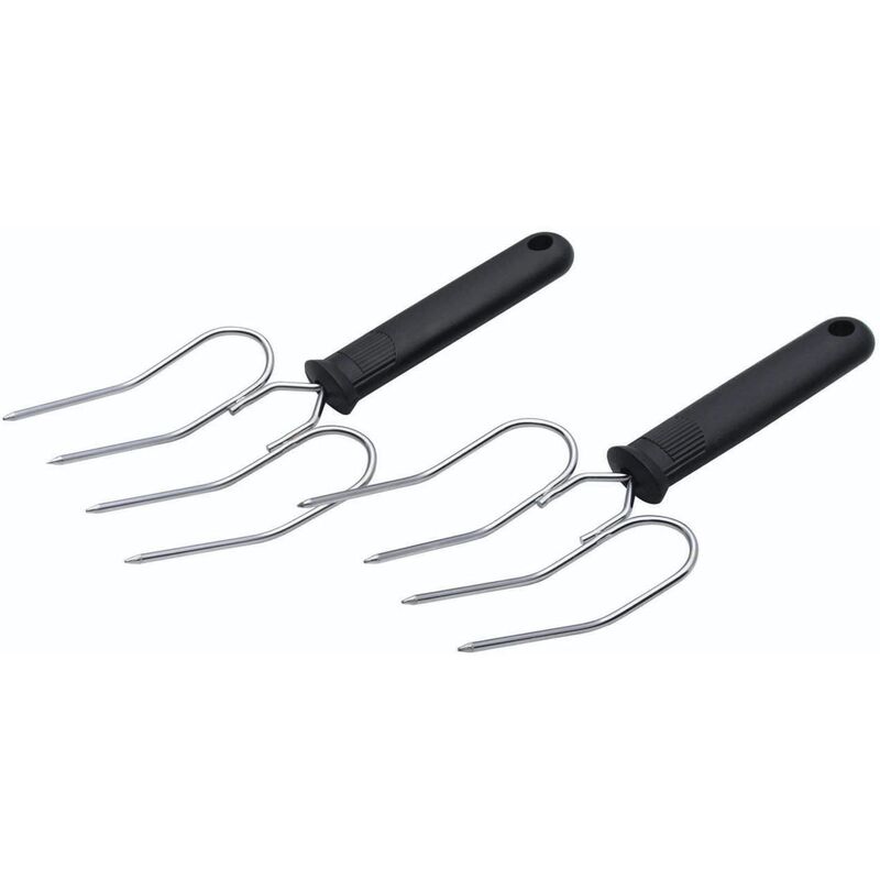 foto del prodotto kitchencraft set di forchette da intaglio de acciaio inox e manico ergonomico 2 pezzi 22 x 9 cm