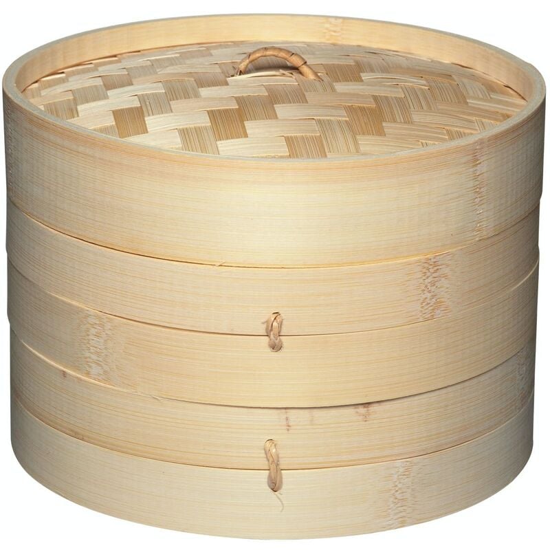 foto del prodotto kitchencraft world of flavours vaporizzatore in bamb de a 2 fasi, beige, 20 cm