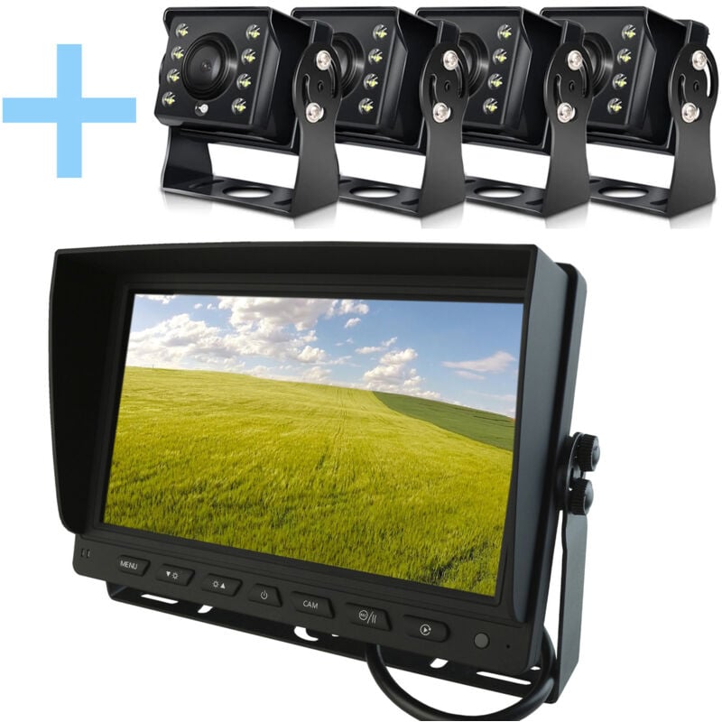 foto del prodotto kitde telecamera de parcheggio yatek schermo ahd 9 4 telecamera 1080p 160 vista posteriore yatek