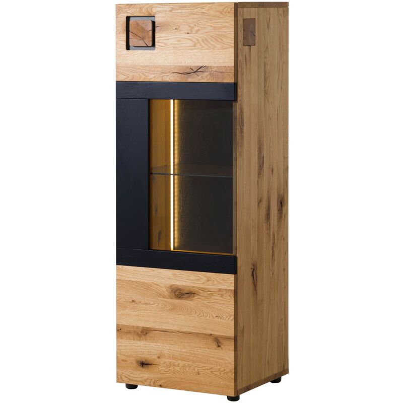 foto del prodotto kitzbühel 105 credenza in legno di quercia selvatica - laccato oliato / naturale 50x43,5x143
