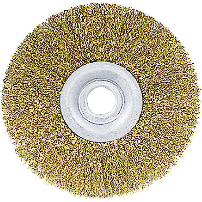 foto del prodotto kivec spazzola circolare per mola mm 150 kit fori da mm. 16 a 25