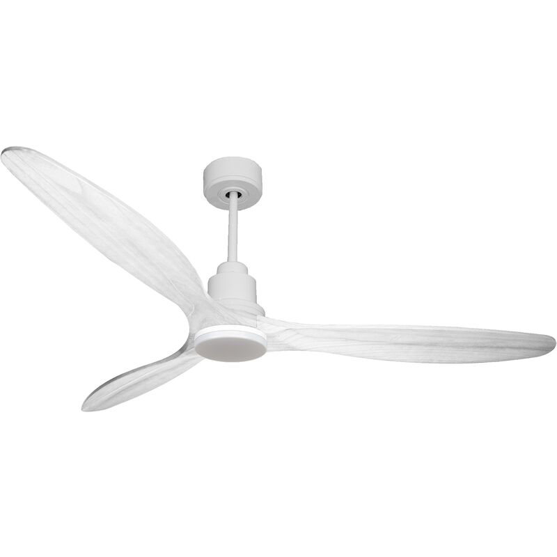 foto del prodotto klassfan ventilatore da soffitto reversibile termostato dimmabile wifi motore cc tetti inclinati telecomando luce a tre toni hypersilence memoria
